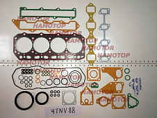 Ремкомплект двигателя. Неоригинал, для YANMAR 4TNV88, 4TNE88, 4D88, 4D88E (паронит)